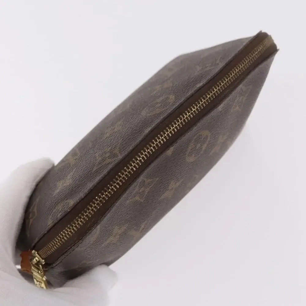 Louis Vuitton Monogram Pochette Cosmetic PM Pouch Brown